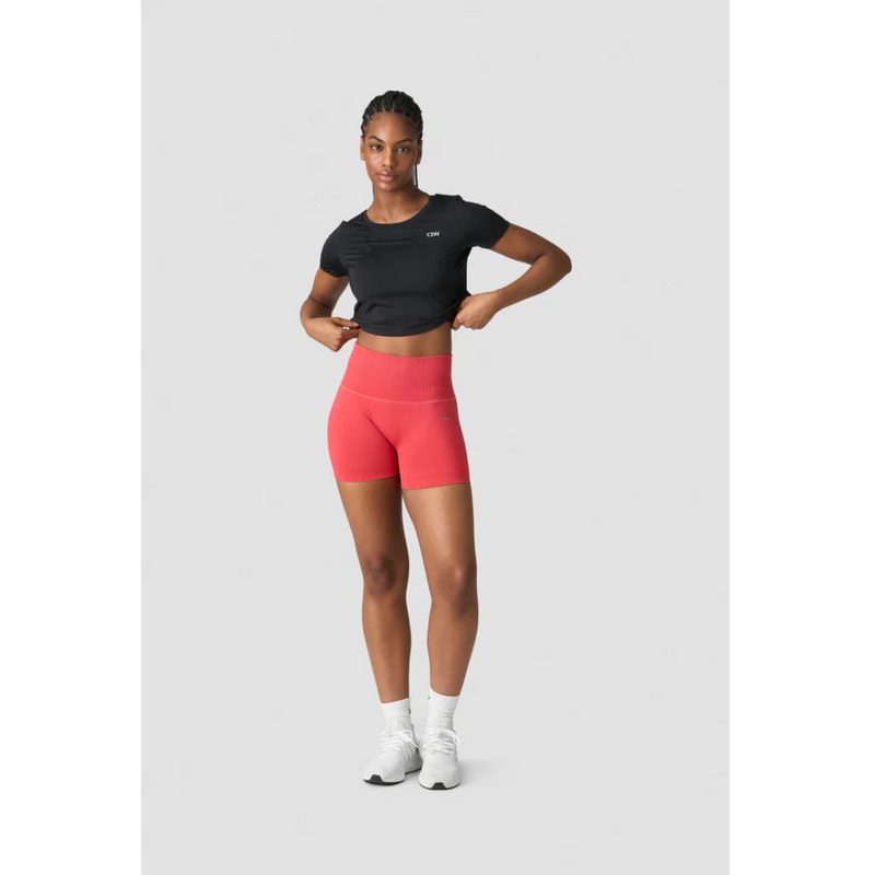ICIW Training Crop Top Black Wmn-Naisten lyhythihaiset ja topit-ICANIWILL-XS-Aminopörssi