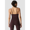 ICIW Smooth Seamless 2-in-1 Strappy Tank Espresso