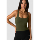 ICIW Smooth Seamless 2-in-1-Tank Dark Khaki Green-Naisten lyhythihaiset ja topit-ICANIWILL-XS-Aminopörssi