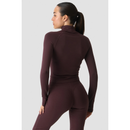 ICIW Smooth Seamless Zip Jacket W, Espresso-Naisten pitkähihaiset ja hupparit-ICANIWILL-XS-Aminopörssi