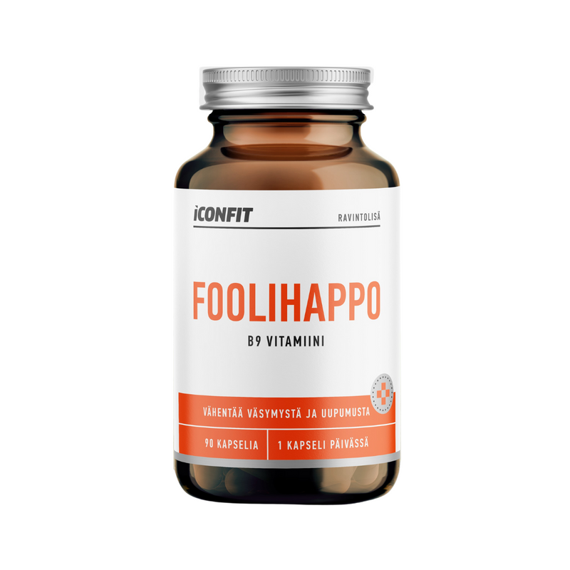 Foolihappo, 90 kaps.-B-vitamiini-ICONFIT-Aminopörssi