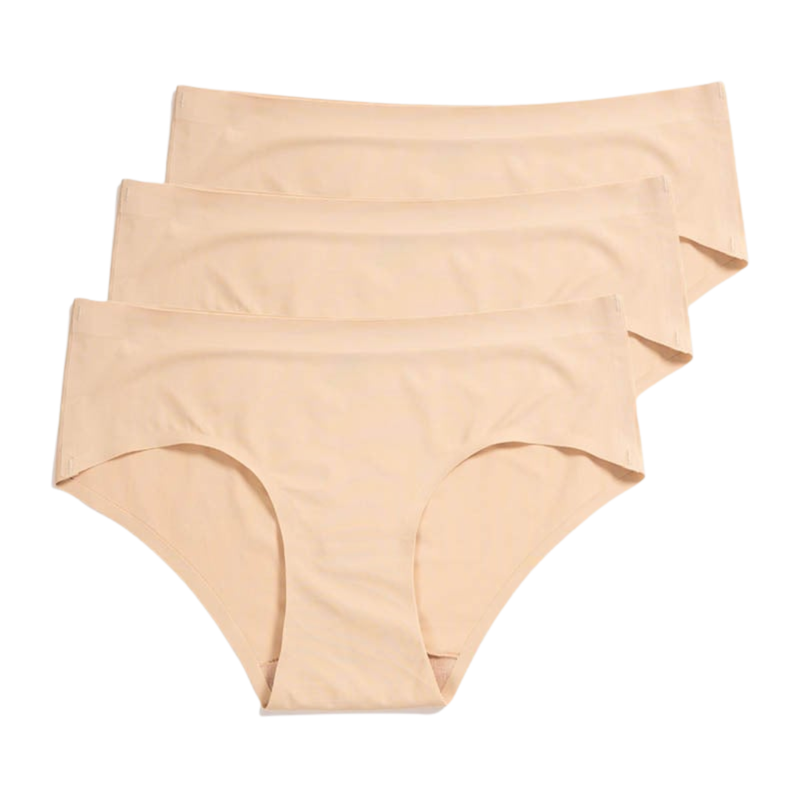 ICIW Invisible Hipster 3-pack, beige-Naisten alusasut-ICANIWILL-XS-Aminopörssi