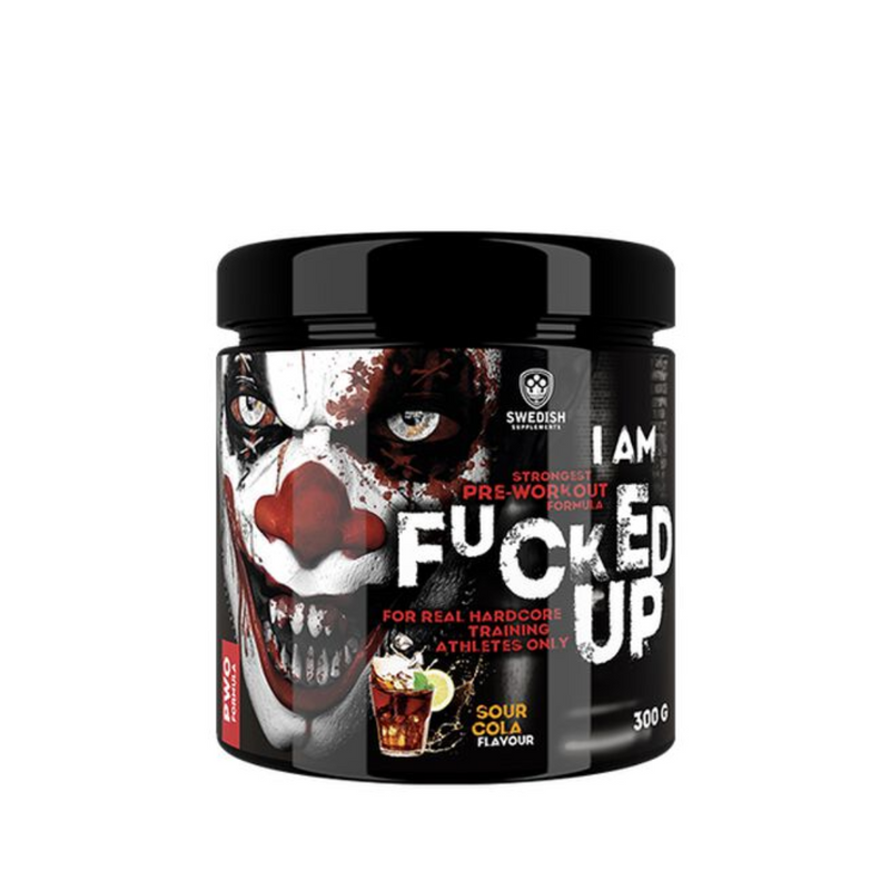 F-cked Up Joker Edition, 300 g-Pre-Workout-Swedish Supplements-Sour Cola-Aminopörssi