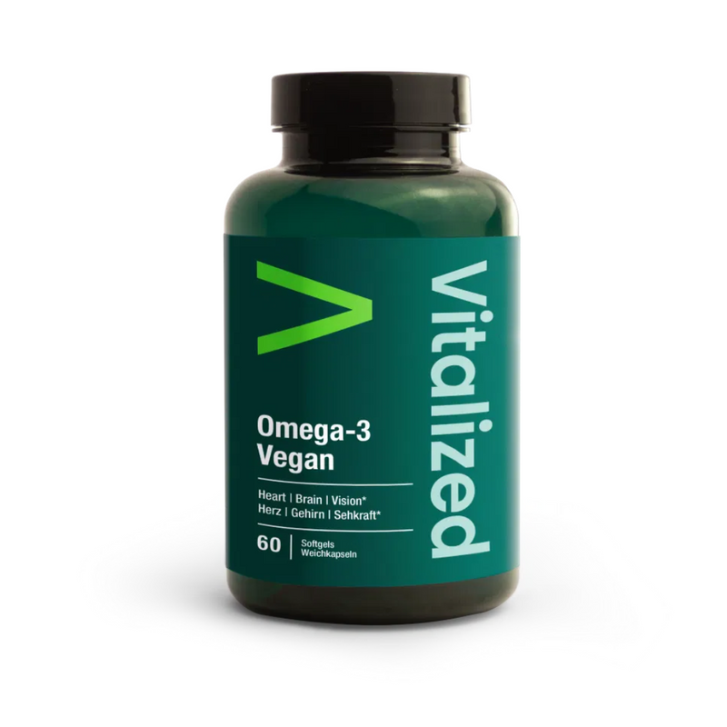 Vitalized Omega-3 Vegan, 60 softgels-Kalaöljy-Vitalized-Aminopörssi