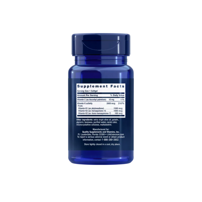 Life Extension Super K 90 kaps.-K-vitamiini-Life Extension-Aminopörssi