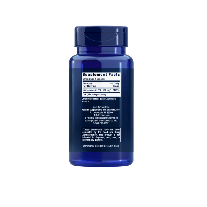 Life Extension Vitamin B3 Niacin, 100 kaps.-Niasiini-Life Extension-Aminopörssi