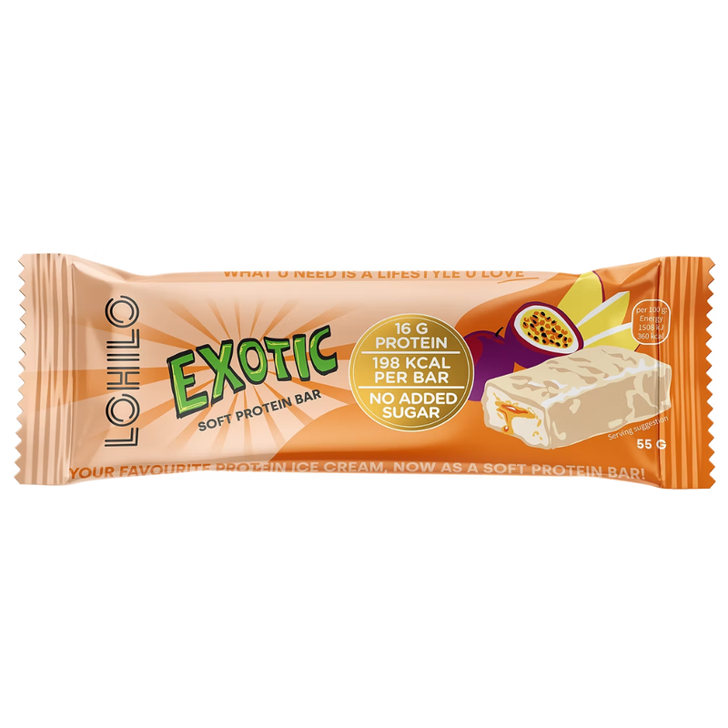 Lohilo Protein Bar Exotic, 55 g-Proteiinipatukka-LOHILO-Aminopörssi