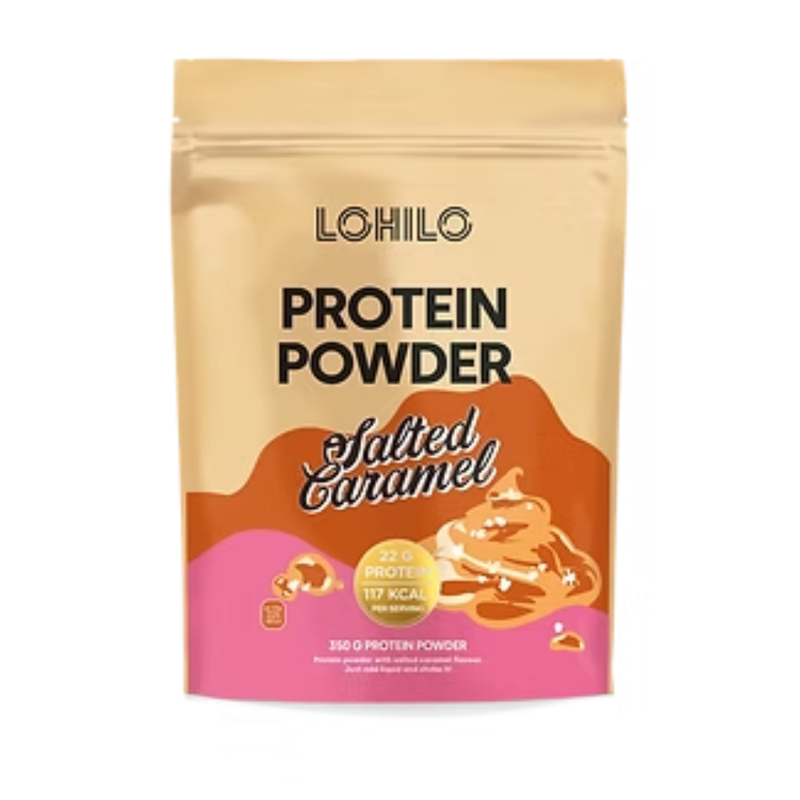 LOHILO Proteiinijauhe 350 g-Heraproteiinikonsentraatti-LOHILO-Salted Caramel-Aminopörssi