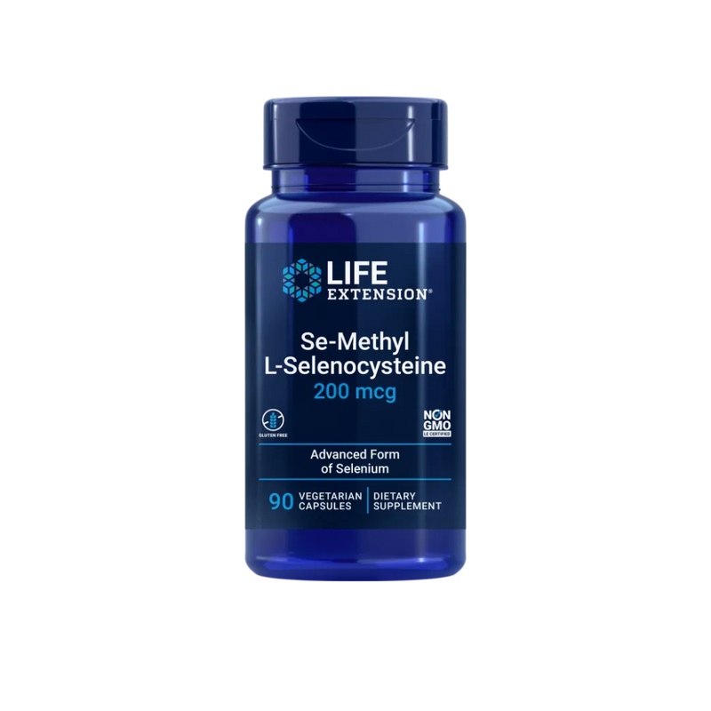 Life Extension Se-Methyl L-Selenocysteine, 90 kaps.-Seleeni-Life Extension-Aminopörssi