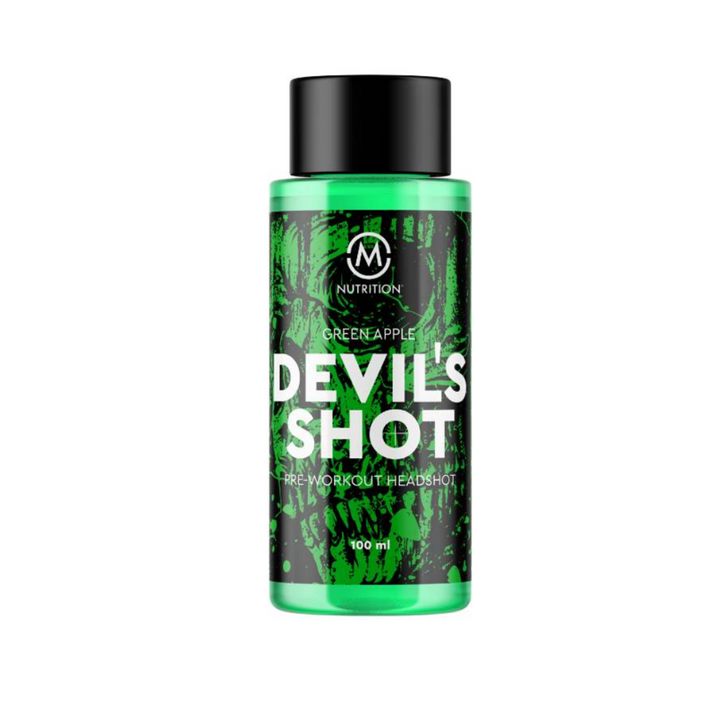 Devil's Shot, 100 ml-Pre-Workout-M-Nutrition-Green Apple-Aminopörssi