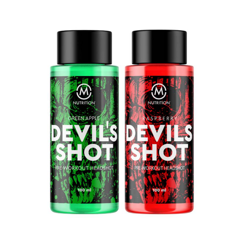 Devil's Shot, 100 ml-Pre-Workout-M-Nutrition-Green Apple-Aminopörssi
