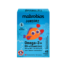 Makrobios Juniori Omega-3 + D3, 45 kpl-Kalaöljy-Makrobios-Aminopörssi
