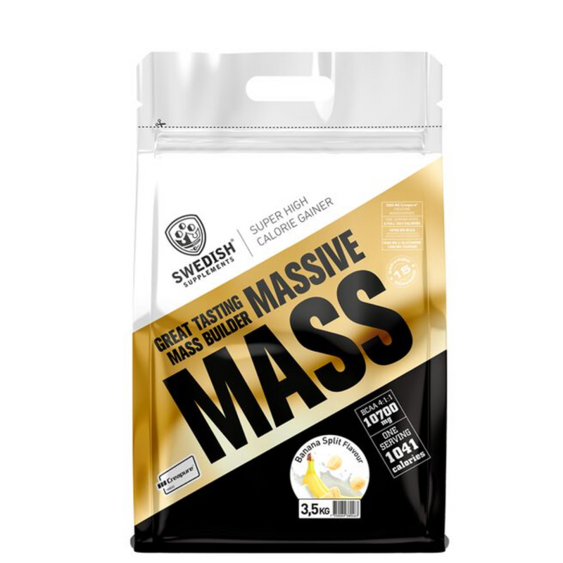 Massive Mass, 3500 g-Gaineri-Swedish Supplements-Banana Split-Aminopörssi