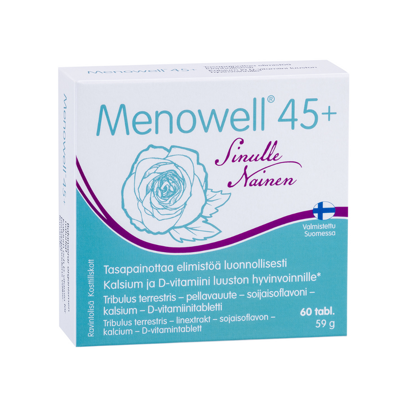 Menowell® 45+, 60 tabl.-Erityisesti naisille-Hankintatukku-Aminopörssi