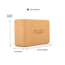 Myga Cork Yoga Block-Joogablokki-Myga-Aminopörssi