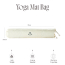 Myga Cotton Yoga Mat Carry Bag, Cream-Joogamattokassi-Myga-Aminopörssi