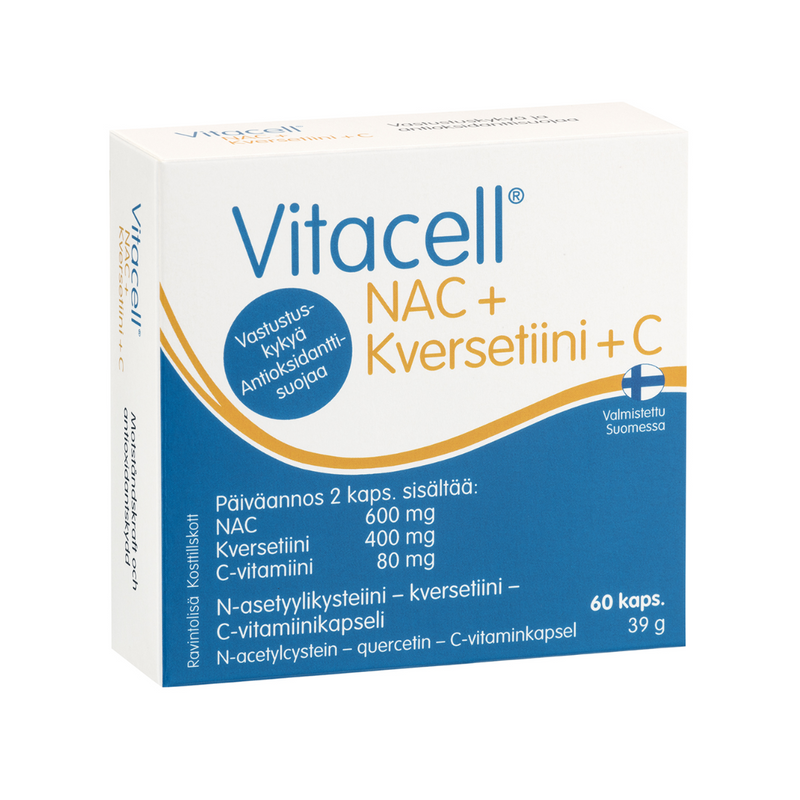 Vitacell® NAC + Kversetiini + C, 60 kaps.-NAC-Hankintatukku-Aminopörssi