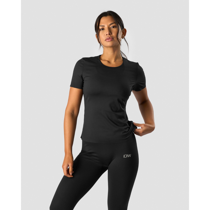 Nimble T-shirt Black-Naisten lyhythihaiset ja topit-ICANIWILL-S-Aminopörssi