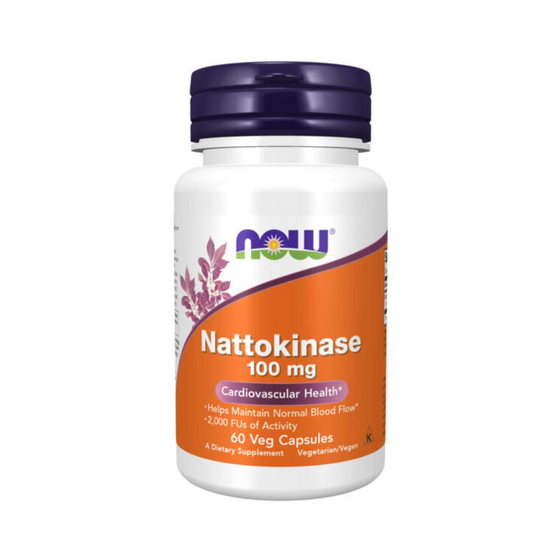 Nattokinase 100mg, 60 kaps.-Nattokinaasi-NOW® Foods-Aminopörssi