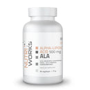 ALA 500mg, 90 vegekaps.-Antioksdiantti-Nutri Works-Aminopörssi