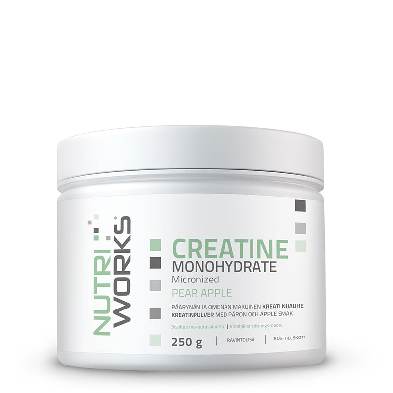 Nutri Works Creatine Monohydrate Micronized, 250 g-Kreatiini-Nutri Works-Pear-Apple-Aminopörssi