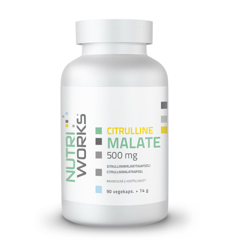 Citrulline Malate 500 mg 90 vegekaps.-Sitrulliinimalaatti-Nutri Works-Aminopörssi