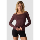 ICIW Nimble Thin Long Sleeve Dull Berry Red-Naisten pitkähihaiset ja hupparit-ICANIWILL-XS-Aminopörssi