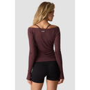 ICIW Nimble Thin Long Sleeve Dull Berry Red-Naisten pitkähihaiset ja hupparit-ICANIWILL-XS-Aminopörssi