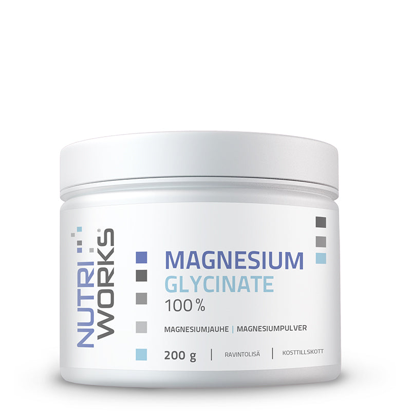 Nutri Works Magnesium Glycinate 200 g-Magnesiumglysinaatti-Nutri Works-Aminopörssi