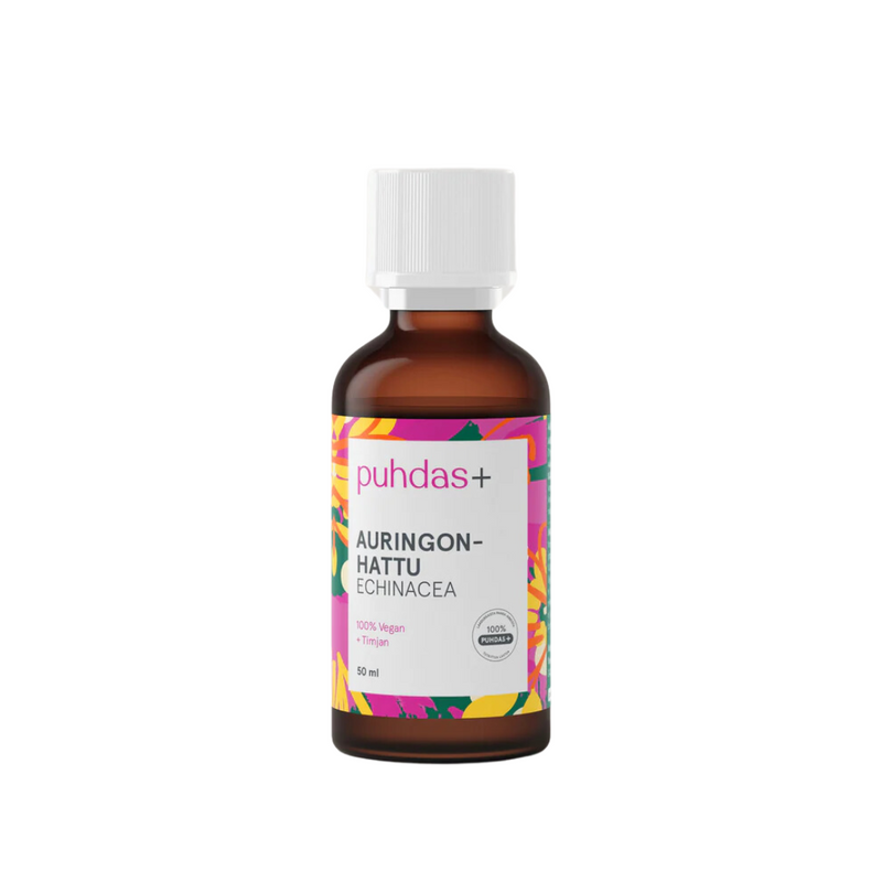 Auringonhattu Echinacea, 50ml-Vastustuskyky-Puhdas+-Aminopörssi