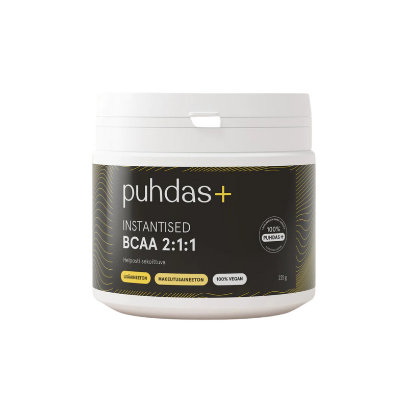 Instantised BCAA Amino Acids 100 %, 225g-BCAA-Puhdas+-Aminopörssi