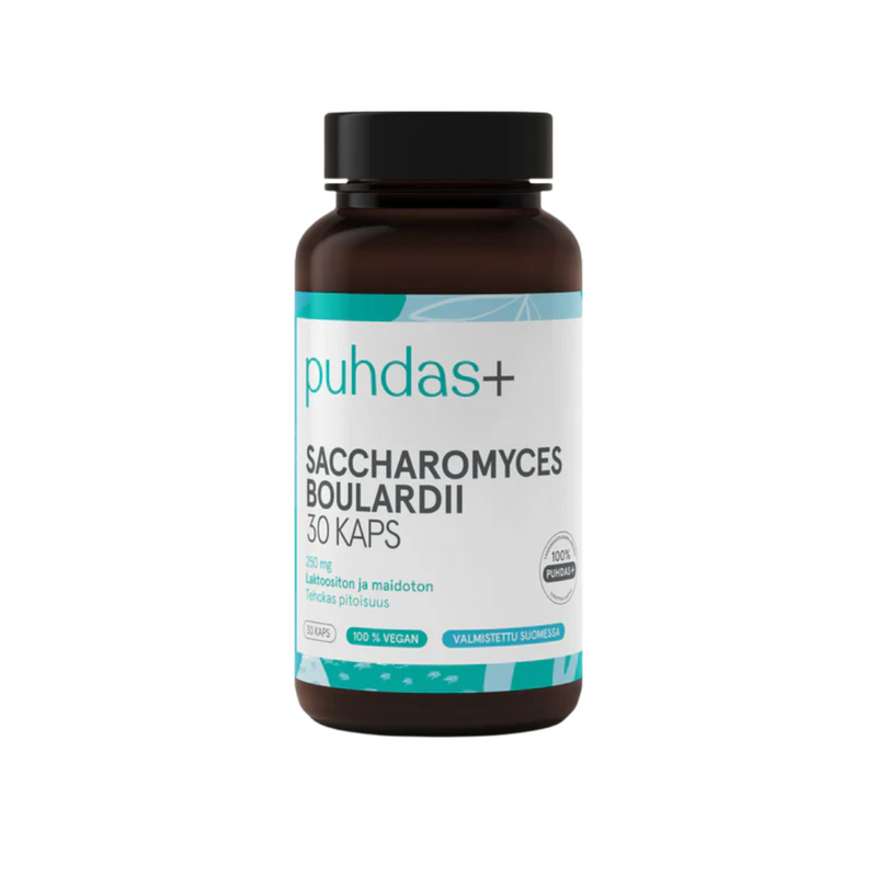Puhdas+ Saccharomyces boulardii, 30 kaps.-Maitohappobakteeri-Puhdas+-Aminopörssi