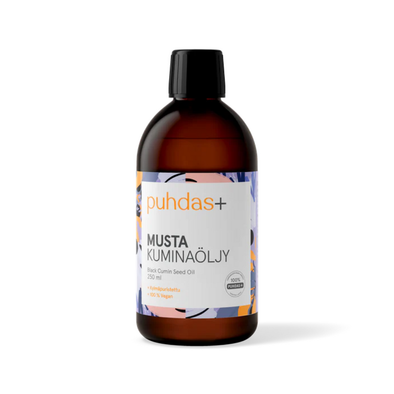 Mustakuminaöljy, 250 ml-Kasviöljy-Puhdas+-Aminopörssi