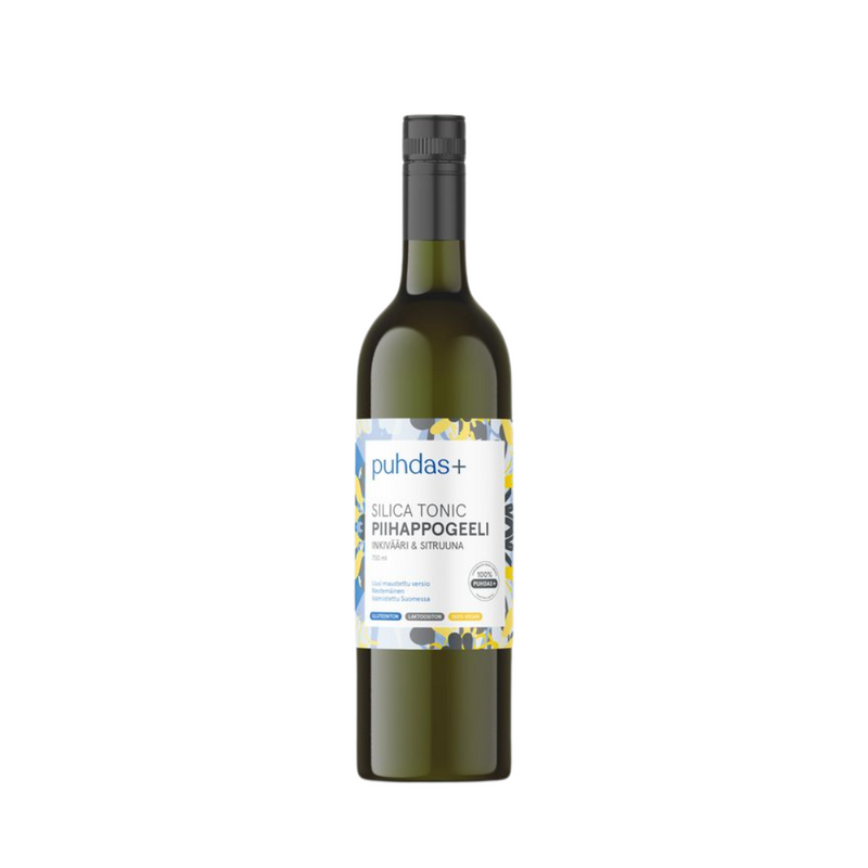 Puhdas+ Silica Tonic Piihappogeeli Inkivääri & Sitruuna 750 ml-Piihappogeeli-Puhdas+-Aminopörssi