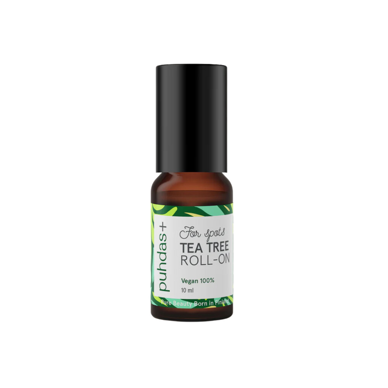 Tea Tree Roll-On, 10ml-Kosteusvoide-Puhdas+-Aminopörssi