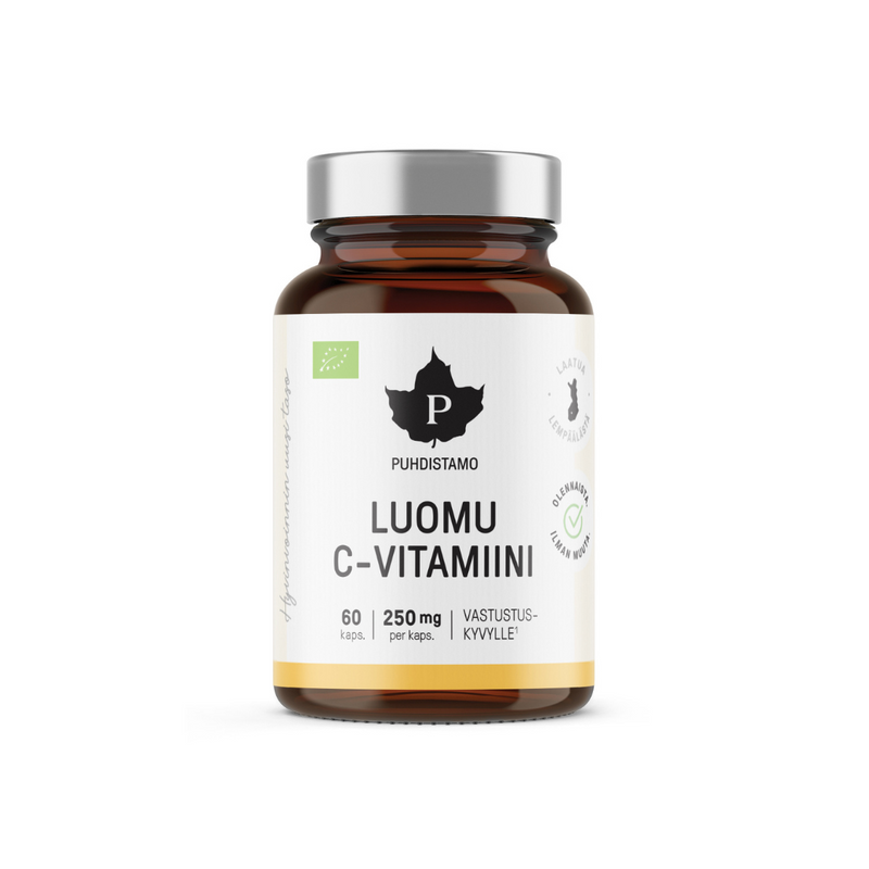 Puhdistamo Luomu C-Vitamiini 60 kaps-C-vitamiini-Puhdistamo-Aminopörssi