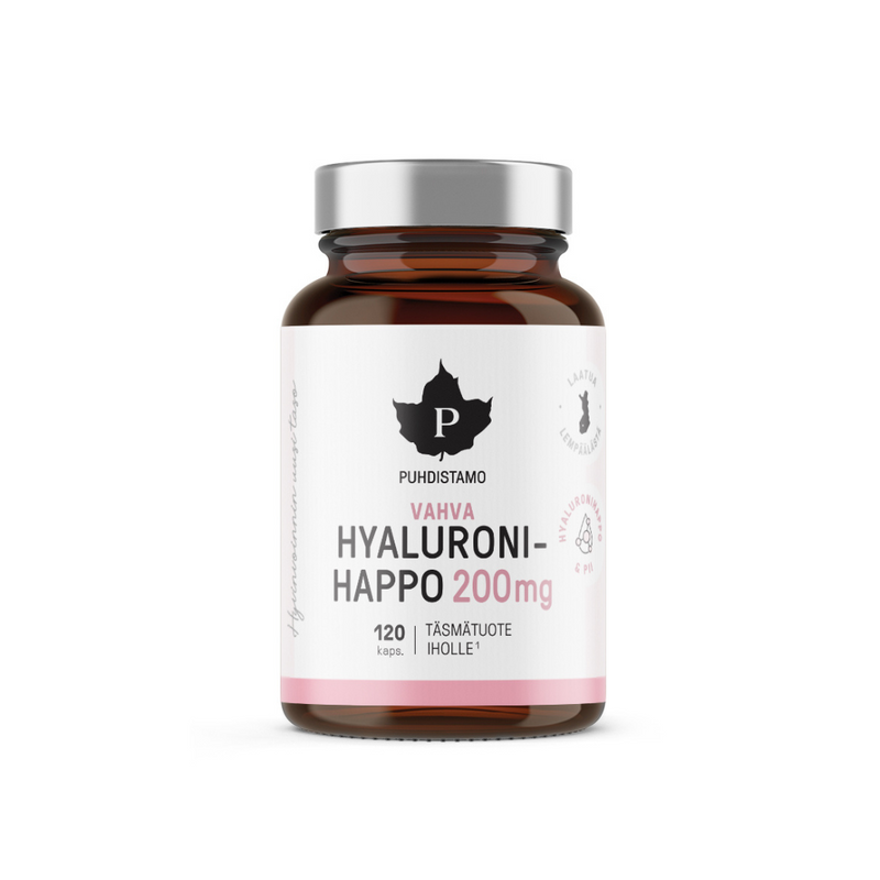 Puhdistamo Vahva Hyaluronihappo 120 kaps.-Hyaluronihappo-Puhdistamo-Aminopörssi