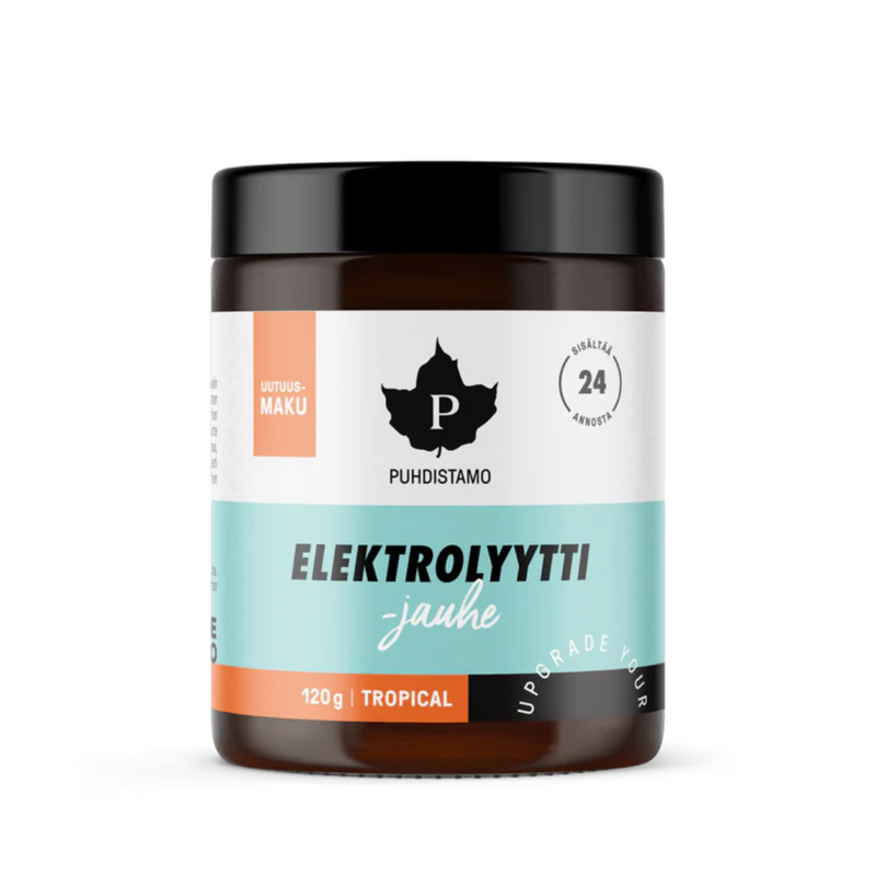 Puhdistamo Elektrolyyttijauhe, 120 g-Elektrolyyttijauhe-Puhdistamo-Tropical-Aminopörssi