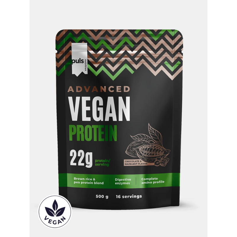 Advanced Vegan Protein 500g-Kasviproteiini-PULS-Vanilla-Aminopörssi