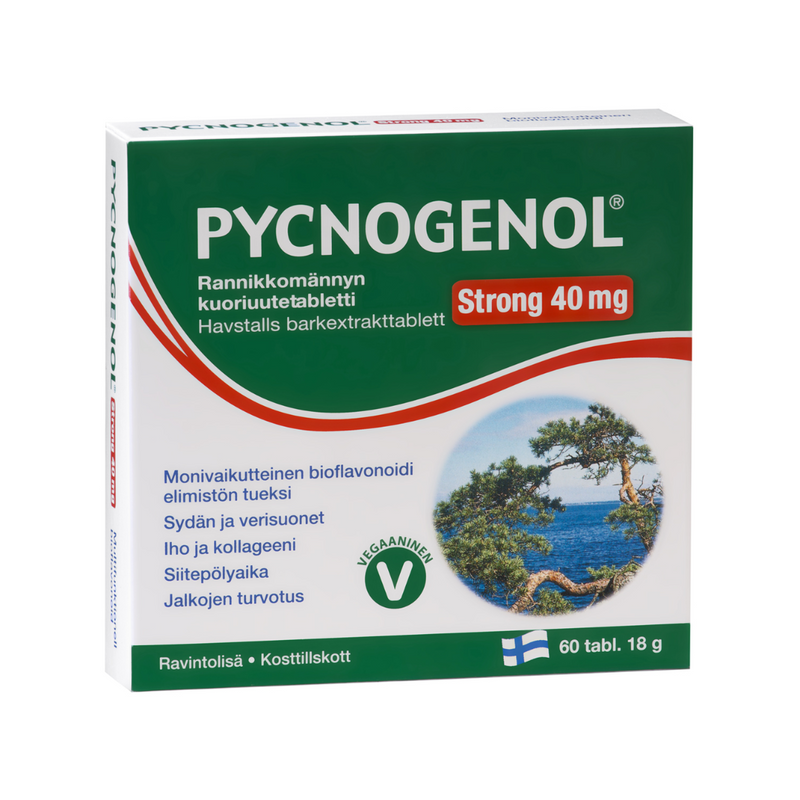 Pycnogenol® Strong 40 mg, 60 tabl.-Pyknogenoli-Hankintatukku-Aminopörssi