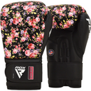RDX FL5 Floral Boxing Gloves, Black-Nyrkkeilyhanskat-RDX-8oz-Aminopörssi