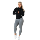 Relode Aura Seamless Zip Longsleeve - Black-Naisten pitkähihaiset ja hupparit-Relode-XS-Aminopörssi
