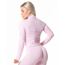 Relode Aura Seamless Zip Longsleeve Light Pink