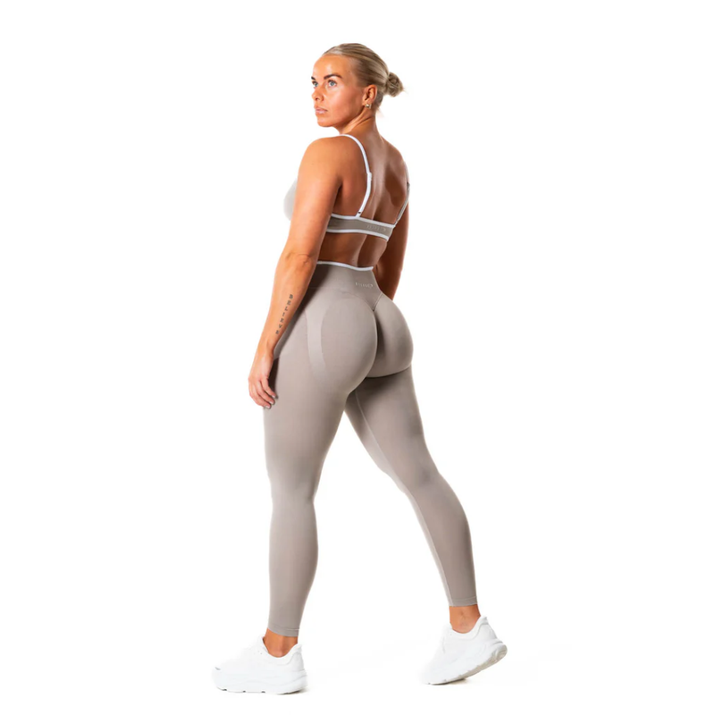 Relode Hybrid Contrast Tights Dune-Naisten trikoot ja leggingsit-Relode-XS-Aminopörssi