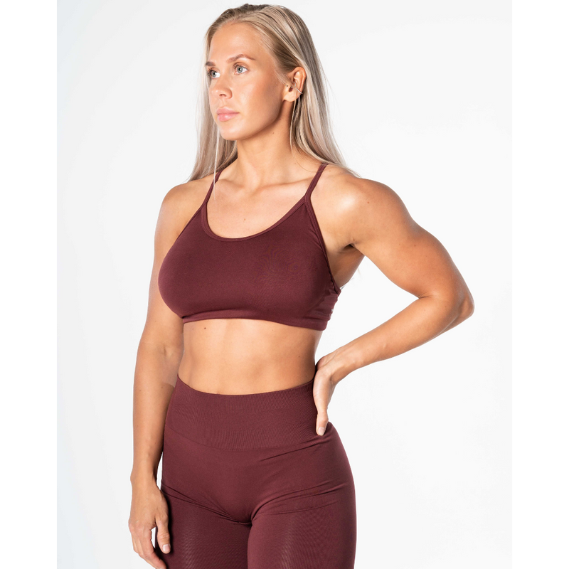 Prime Seamless Top Burgundy-Naisten urheiluliivit-Relode-XS-Aminopörssi