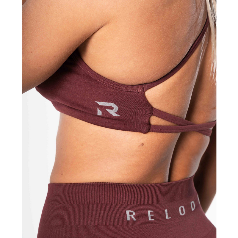 Prime Seamless Top Burgundy-Naisten urheiluliivit-Relode-XS-Aminopörssi