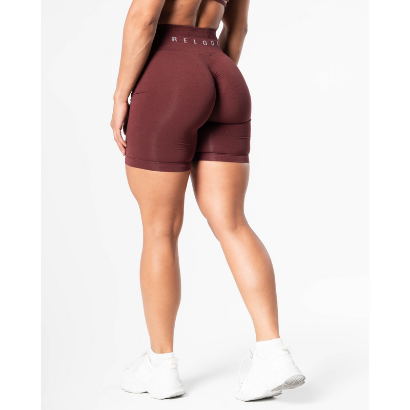 Prime Scrunch Shorts, Burgundy-Naisten shortsit-Relode-XS-Aminopörssi