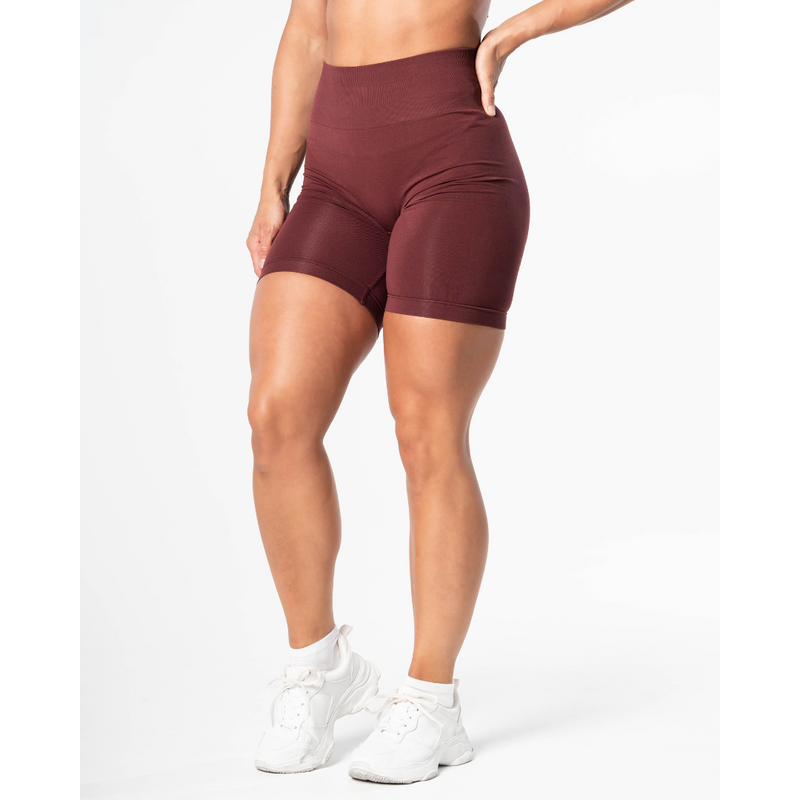 Prime Scrunch Shorts, Burgundy-Naisten shortsit-Relode-XS-Aminopörssi