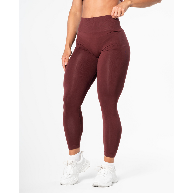 Prime Scrunch Tights, Burgundy-Naisten trikoot ja leggingsit-Relode-XS-Aminopörssi