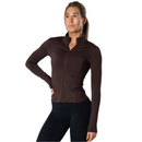 Relode Clean Zip Longsleeve Brown-Naisten pitkähihaiset ja hupparit-Relode-S-Aminopörssi